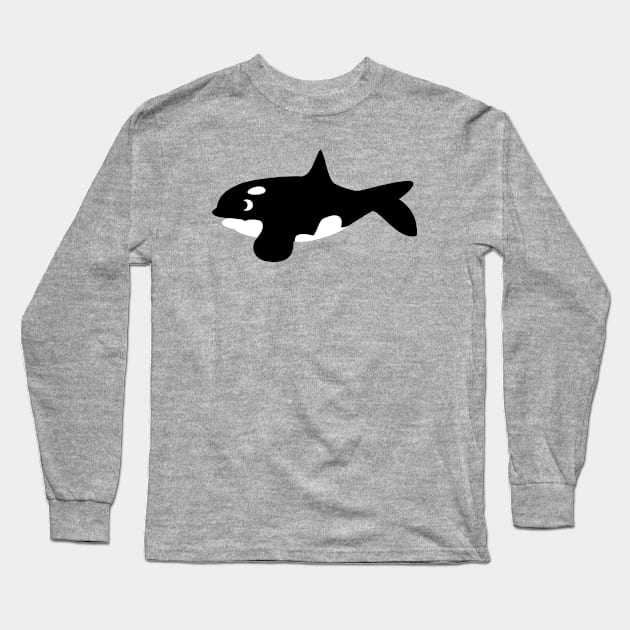 Killer Whale Orca Long Sleeve T-Shirt by dinokate